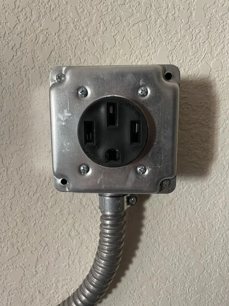 NEMA 14-50 outlet installed for Electrical Panel Upgrade in Canyon Lake